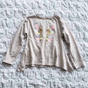 $3 BUNDLED ~ Girl sequence jersey swing top Crazy8